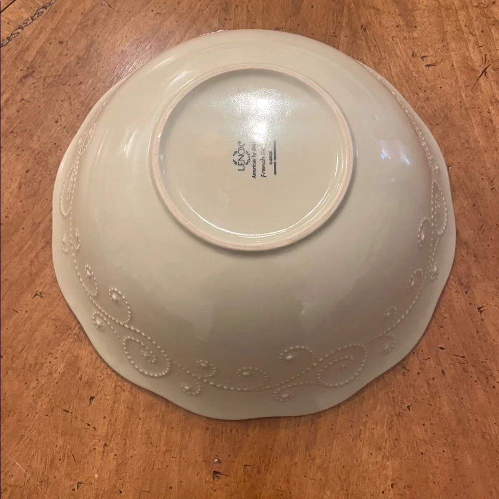 Lenox French Perle Pistachio Serving Bowl